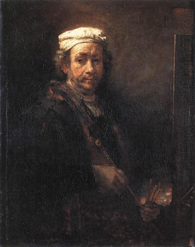 Portrait of the Artist at His Easel gu, REMBRANDT Harmenszoon van Rijn